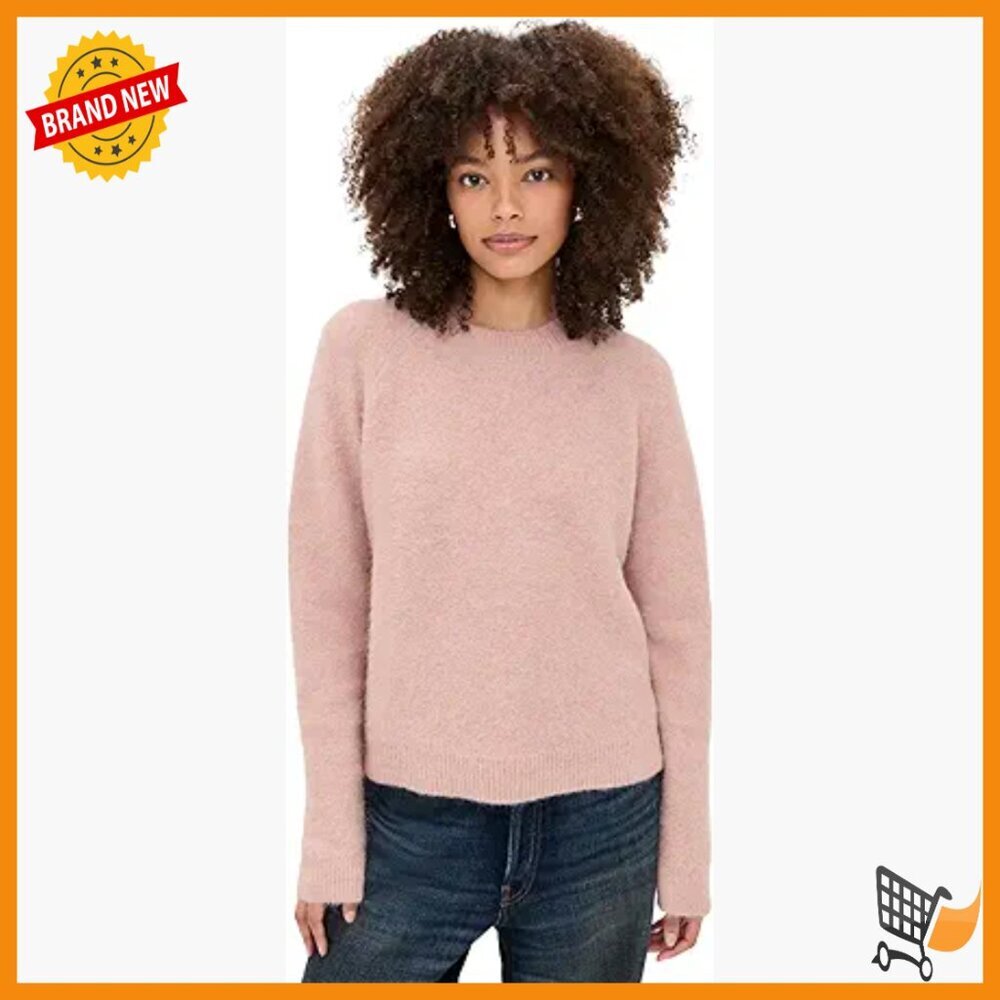 Alpaca Blend Crew Neck Pullover Sweater Long Sleeve Regular Fit